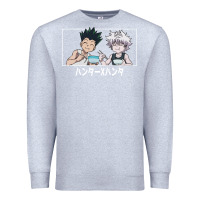 Heather Grey gon killua Premium Sweatshirt - linhVisuals