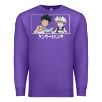 Purple gon killua Premium Sweatshirt - linhVisuals