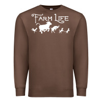 Chestnut FARM LIFE ANIMAL Premium Sweatshirt - linhVisuals