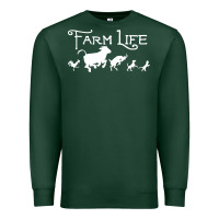 Sports Green FARM LIFE ANIMAL Premium Sweatshirt - linhVisuals
