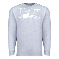 Heather Grey FARM LIFE ANIMAL Premium Sweatshirt - linhVisuals