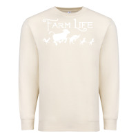 Sandshell FARM LIFE ANIMAL Premium Sweatshirt - linhVisuals