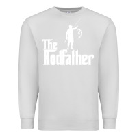 Dove Grey Fishing The Rodfather Premium Sweatshirt - linhVisuals