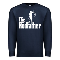Navy Fishing The Rodfather Premium Sweatshirt - linhVisuals