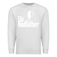 Oatmeal Heather Fishing The Rodfather Premium Sweatshirt - linhVisuals