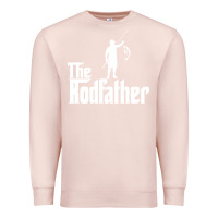 Pale Pink Fishing The Rodfather Premium Sweatshirt - linhVisuals