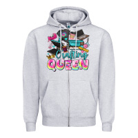 Heather Grey crafting queen Zipper Hoodie - JahusDesignShop