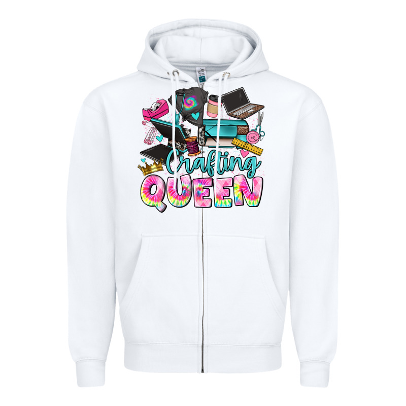 Crafting Queen Zipper Hoodie by JahusDesignShop | Teevron