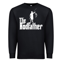 Black Fishing The Rodfather Premium Sweatshirt - linhVisuals
