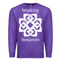 Purple BREAKING BENJAMIN - BLACK AND WHITE Premium Sweatshirt - linhVisuals