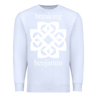 White BREAKING BENJAMIN - BLACK AND WHITE Premium Sweatshirt - linhVisuals