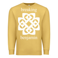 Antique Gold BREAKING BENJAMIN - BLACK AND WHITE Premium Sweatshirt - linhVisuals