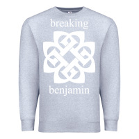 Heather Grey BREAKING BENJAMIN - BLACK AND WHITE Premium Sweatshirt - linhVisuals