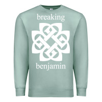 Seafoam BREAKING BENJAMIN - BLACK AND WHITE Premium Sweatshirt - linhVisuals