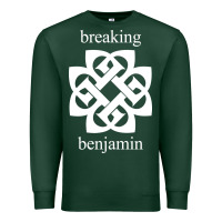 Sports Green BREAKING BENJAMIN - BLACK AND WHITE Premium Sweatshirt - linhVisuals