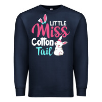 Navy little miss cottontail easter Premium Sweatshirt - linhVisuals