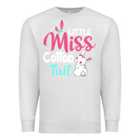 Oatmeal Heather little miss cottontail easter Premium Sweatshirt - linhVisuals