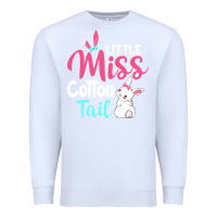 White little miss cottontail easter Premium Sweatshirt - linhVisuals