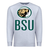 Heather Grey bemidji state beavers, bsu, gear Premium Sweatshirt - linhVisuals