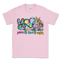 Bubblegum Pink Peace love Easter Day Classic Tee - CowGirlArtShop