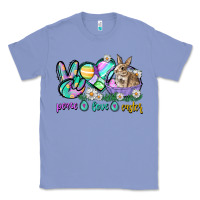 Colony Blue Peace love Easter Day Classic Tee - CowGirlArtShop