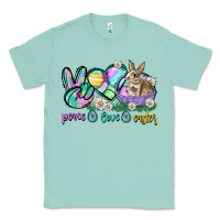 Seafoam Peace love Easter Day Classic Tee - CowGirlArtShop