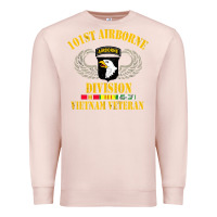 Pale Pink Airborne 101st division Premium Sweatshirt - linhVisuals