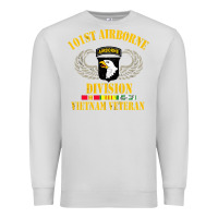 Dove Grey Airborne 101st division Premium Sweatshirt - linhVisuals