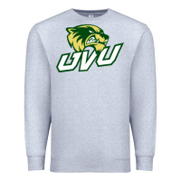 Heather Grey UVU, education Premium Sweatshirt - linhVisuals