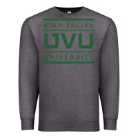 Charcoal Heather uvu, utah valley, education Premium Sweatshirt - linhVisuals