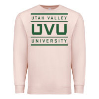 Pale Pink uvu, utah valley, education Premium Sweatshirt - linhVisuals