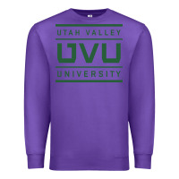 Purple uvu, utah valley, education Premium Sweatshirt - linhVisuals