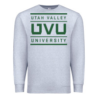 Heather Grey uvu, utah valley, education Premium Sweatshirt - linhVisuals