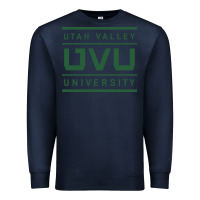 Navy uvu, utah valley, education Premium Sweatshirt - linhVisuals