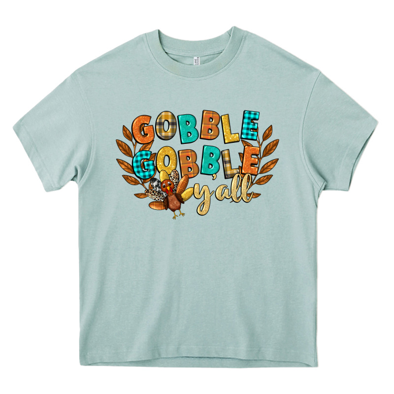 Gobble Gobble Yall Heavy Core Tee by CowGirlArtShop | Teevron