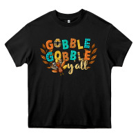 Black gobble gobble yall Heavy Core Tee - CowGirlArtShop