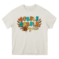 Cream gobble gobble yall Heavy Core Tee - CowGirlArtShop