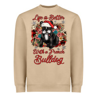 Mushroom christmas life is better with a french bulldog Heavyweight Sweatshirt - JahusDesignShop
