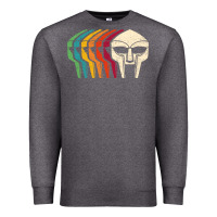 Charcoal Heather Retro Mask Doom Premium Sweatshirt - linhVisuals