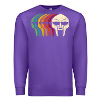 Purple Retro Mask Doom Premium Sweatshirt - linhVisuals