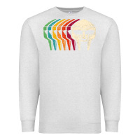 Oatmeal Heather Retro Mask Doom Premium Sweatshirt - linhVisuals