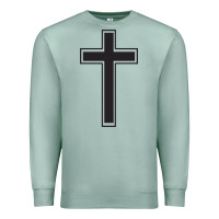 Seafoam Cross Premium Sweatshirt - linhVisuals