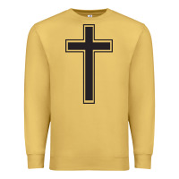 Antique Gold Cross Premium Sweatshirt - linhVisuals