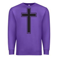 Purple Cross Premium Sweatshirt - linhVisuals
