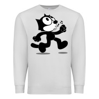 Dove Grey felix the black cat music Premium Sweatshirt - linhVisuals