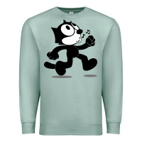 Seafoam felix the black cat music Premium Sweatshirt - linhVisuals