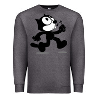 Charcoal Heather felix the black cat music Premium Sweatshirt - linhVisuals