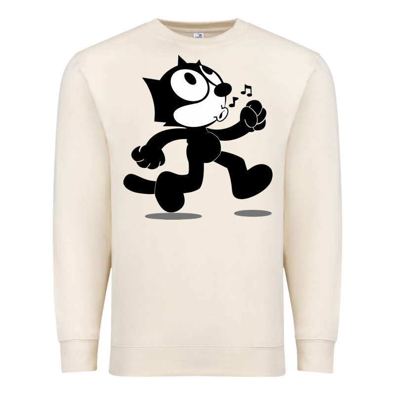 Felix The Black Cat Music Premium Sweatshirt by linhVisuals | Teevron