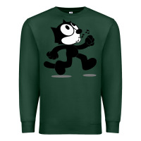 Sports Green felix the black cat music Premium Sweatshirt - linhVisuals