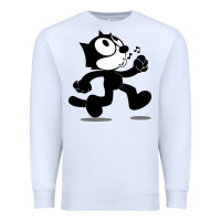 White felix the black cat music Premium Sweatshirt - linhVisuals